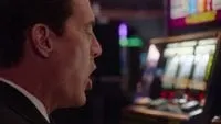 Agent Cooper shouts helllooo to a fruit machine