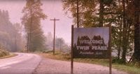 The welcome to Twin Peaks signpost