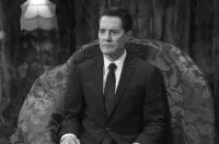 Dale Cooper sitting with The Fireman