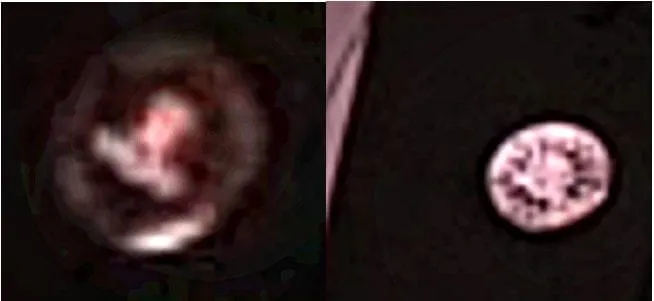 2 different lapel pins worn by Cooper