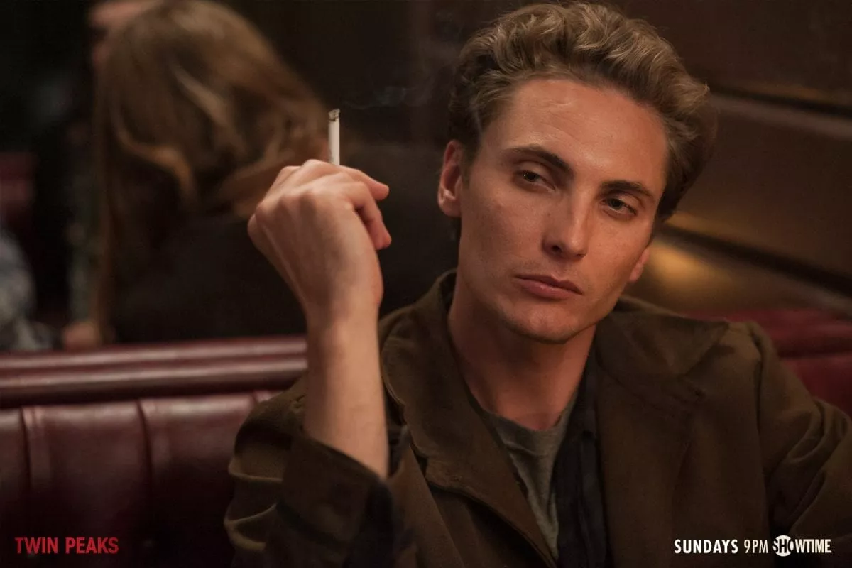 Richard Horne smoking in the Bang Bang Bar