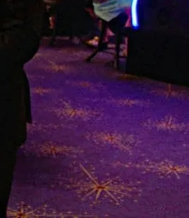 starry carpet in the casino