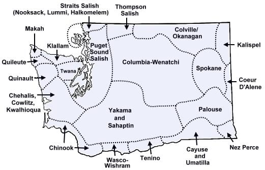 Map of Twin peaks area