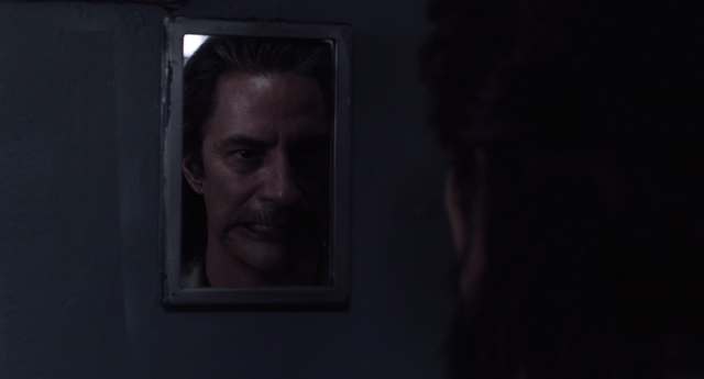 Cooper sees Bob in his reflection Twin Peaks the Return