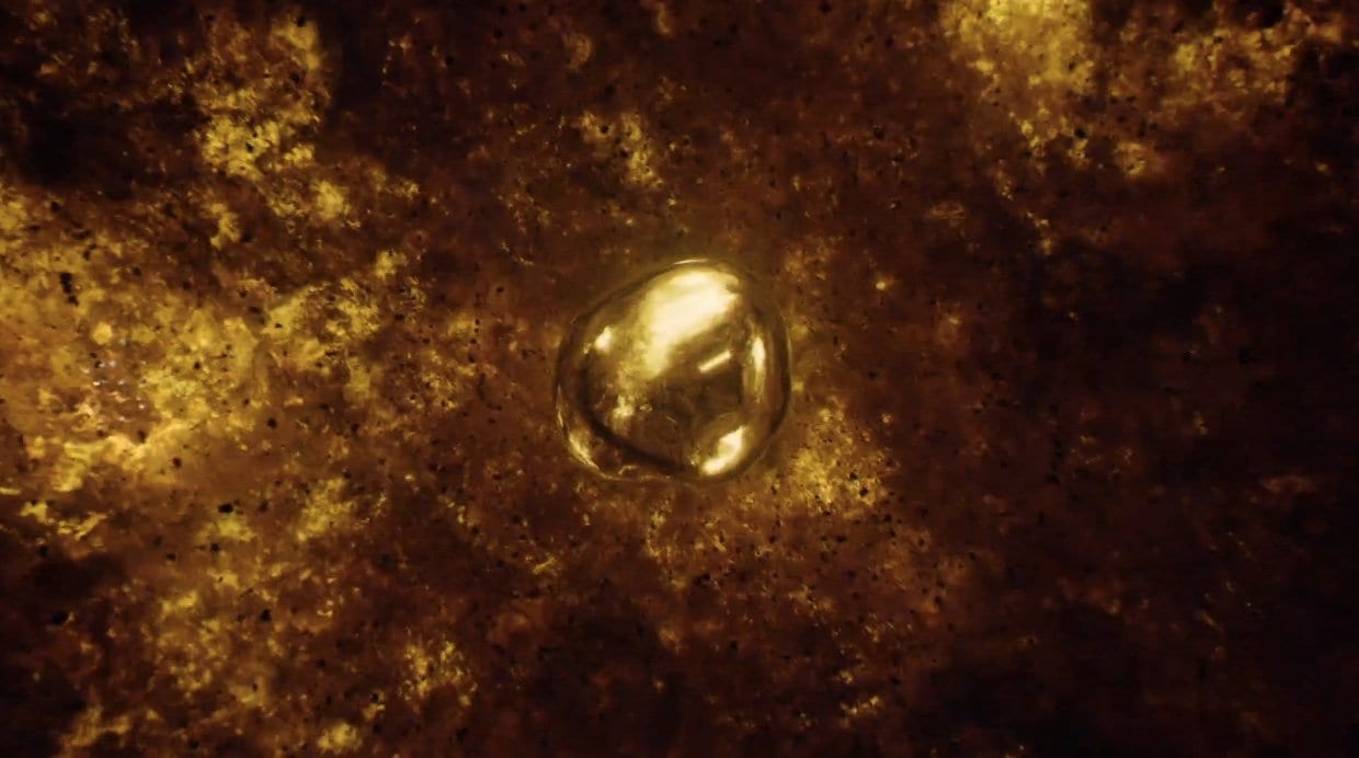 melted gold in the middle of the trinity blast fallout in Twin Peaks Part 8