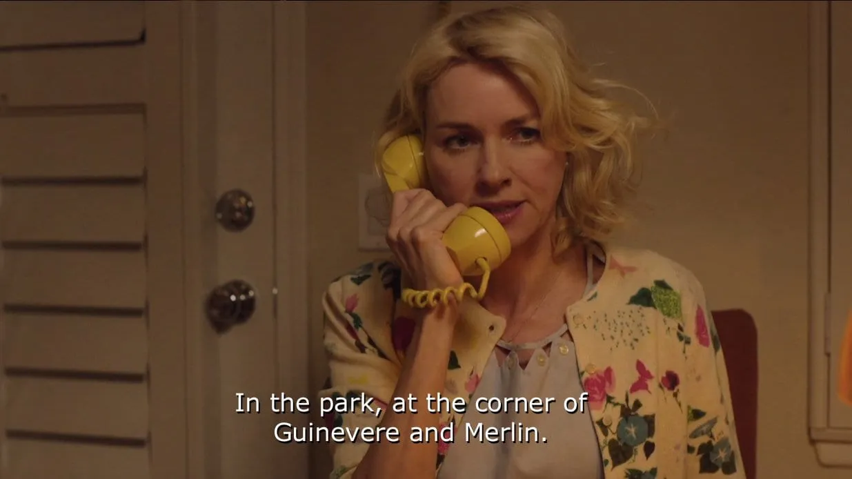 Guinevere and Merlin Janey-E talks on the phone, giving directions to Guinevere and Merlin