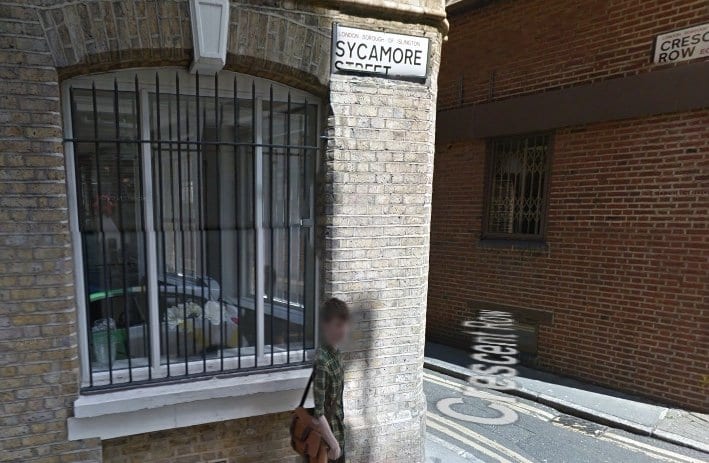 Sycamore Street in London