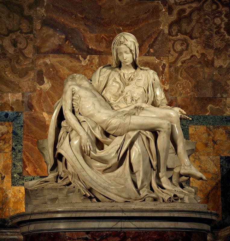 Michelangelo's famous 1499 sculpture, Pietá.