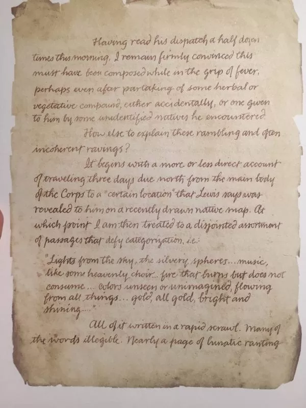 excerpt from Meriweather's diary in Secret History of Twin Peaks