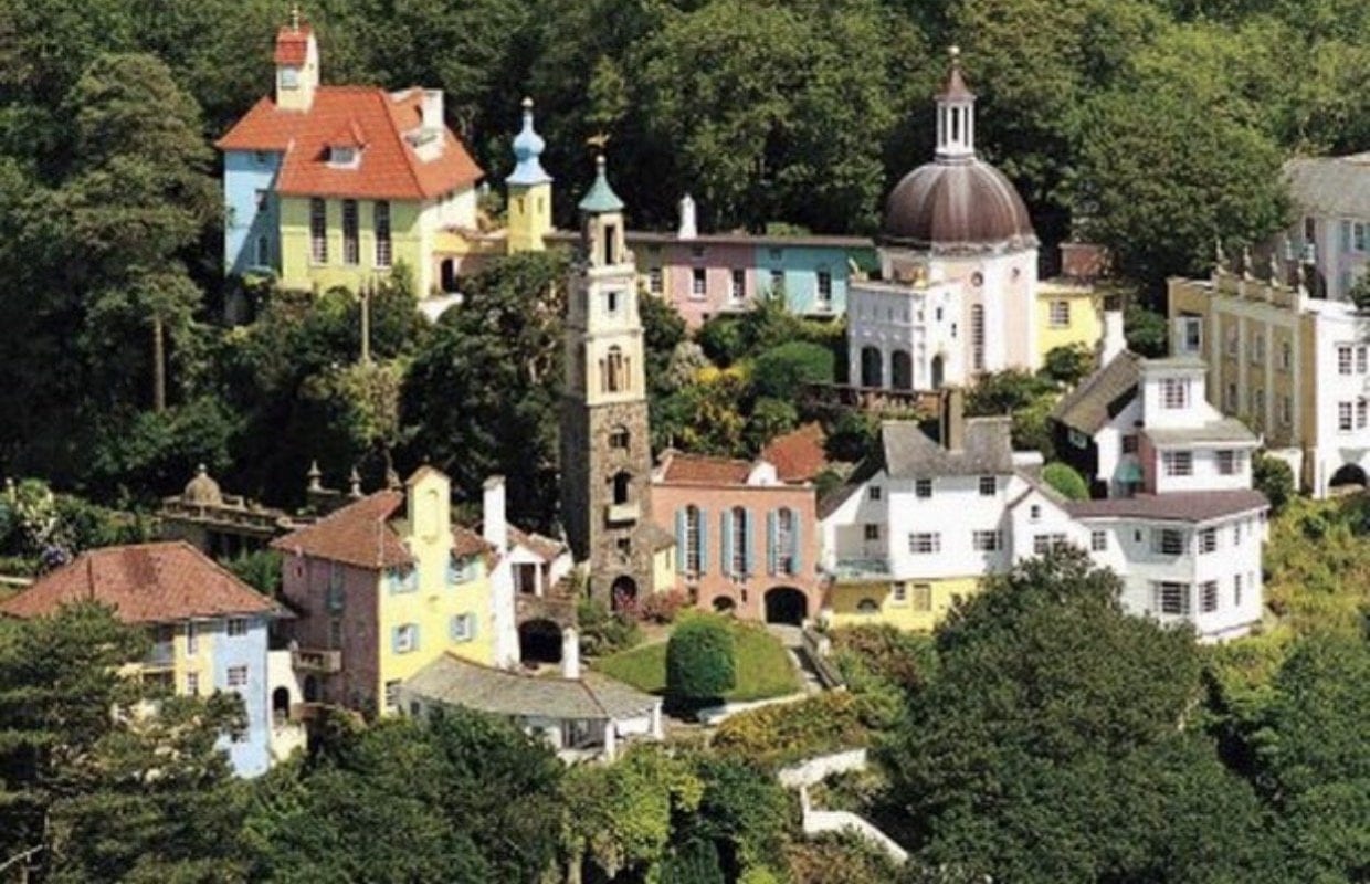 The welsh town of Portmeirion is the setting for The Prisoner