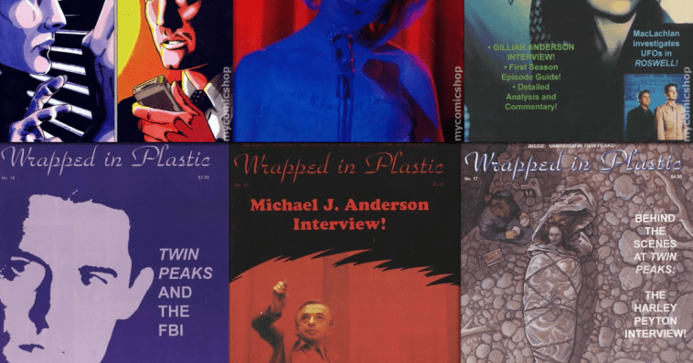 Covers of wrapped in plastic magazine