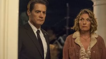 Cooper and Carrie look dismayed at the Palmer doorstep