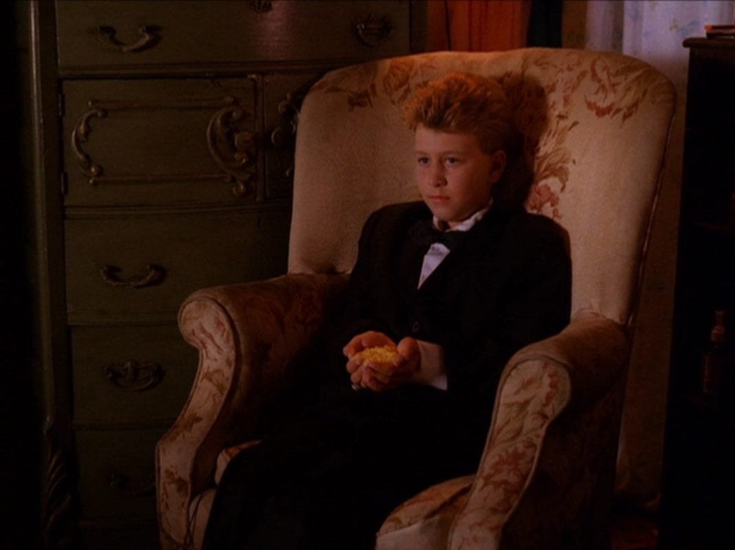 Pierre Tremond with creamed corn in his hands