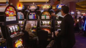 Dougie and Lady Jackpots at the Silver Mustang casino