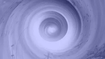 a vortex in the blue sky