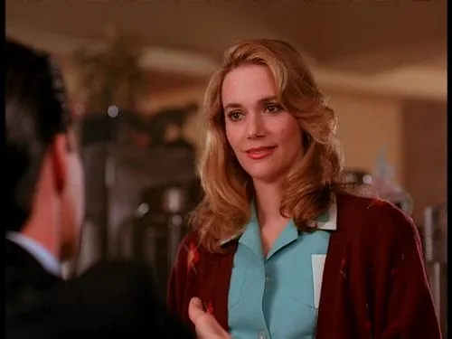 Norma Jennings smiling at Cooper in the Double R diner