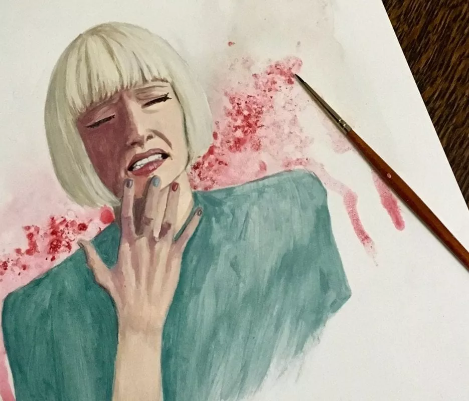 Diane in progress- Copyright Jess Purser