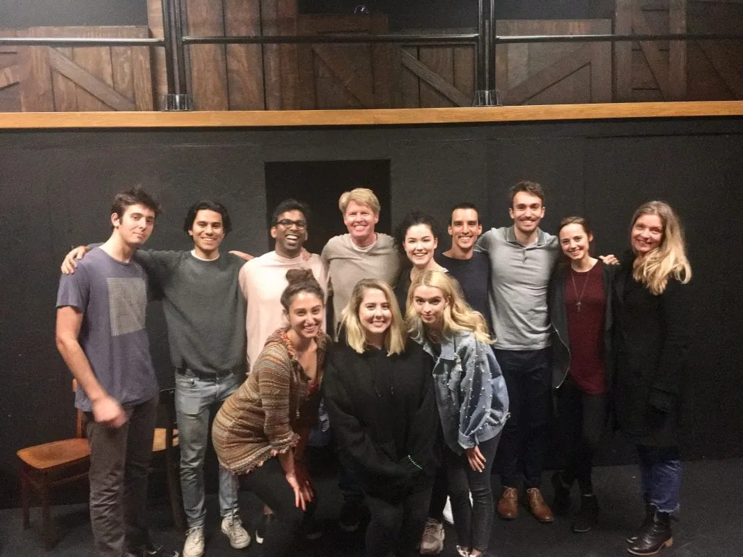 Ivan Bukta and a group photo with Sheryl Lee at the Actor Director Workshop