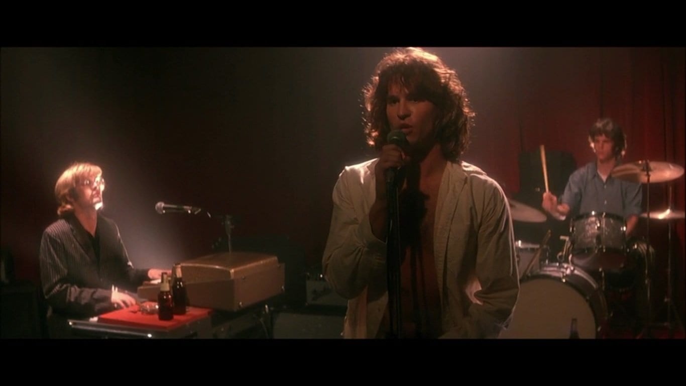 Val Kilmer as Jim Morrison in The Doors