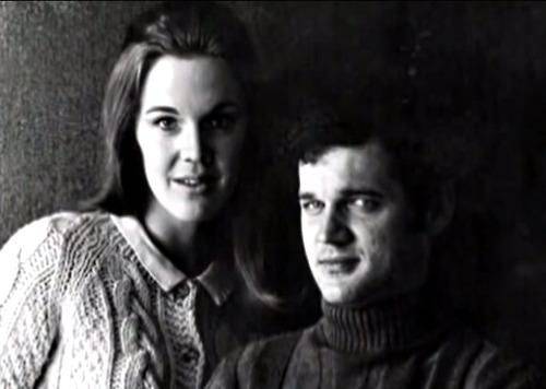 Catherine Coulson and Jack Nance
