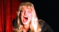 Laura Palmer doppelganger screams in the black lodge
