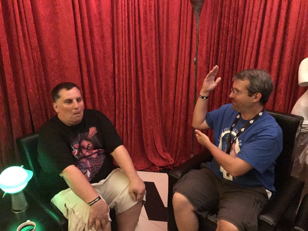 Bryon and Ben recreate an iconic Red Room scene