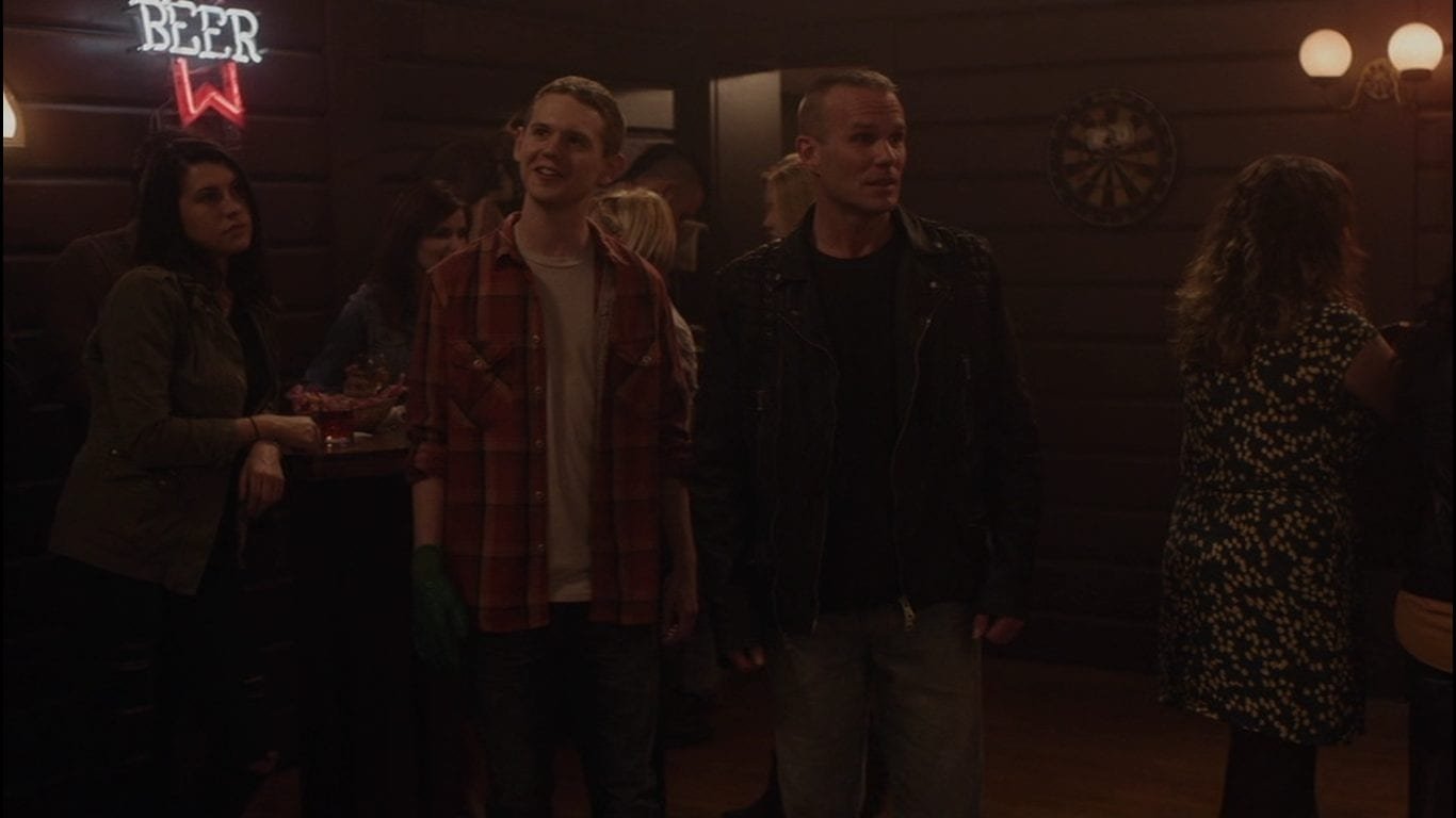 Freddie Sykes and James Hurley enter the Roadhouse