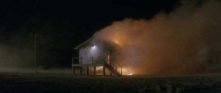 Exploding cabin in Lost Highway