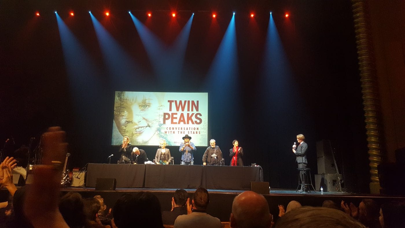 The cast of Twin Peaks on stage at Conversations with the Stars, Melbourne