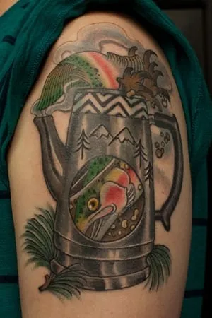 fish in the percolator tattoo