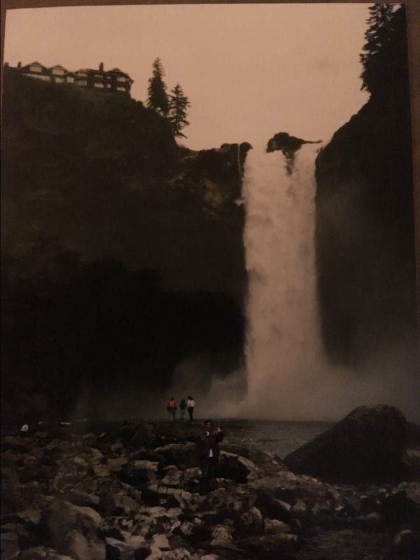 At the base of Snoqualmie Falls (1993)