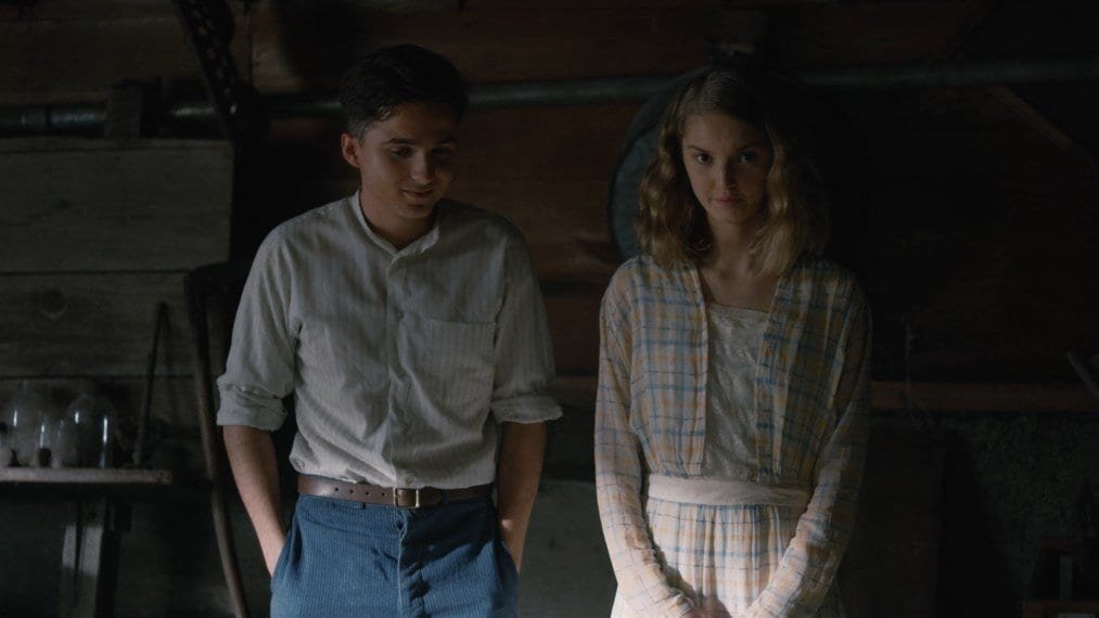 Henry (Dylan Schmid) with sweetheart Shannon Cotterie in 1922