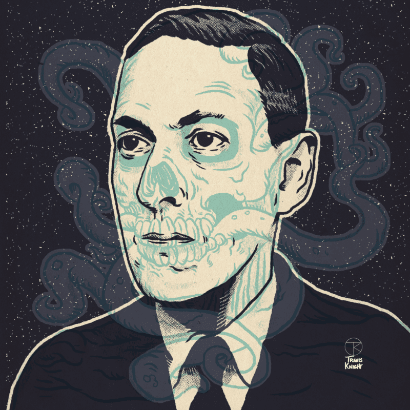 A 3-D picture of H.P. Lovecraft