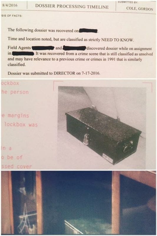 The Dossier contained in a metal box, The Secret History of Twin Peaks