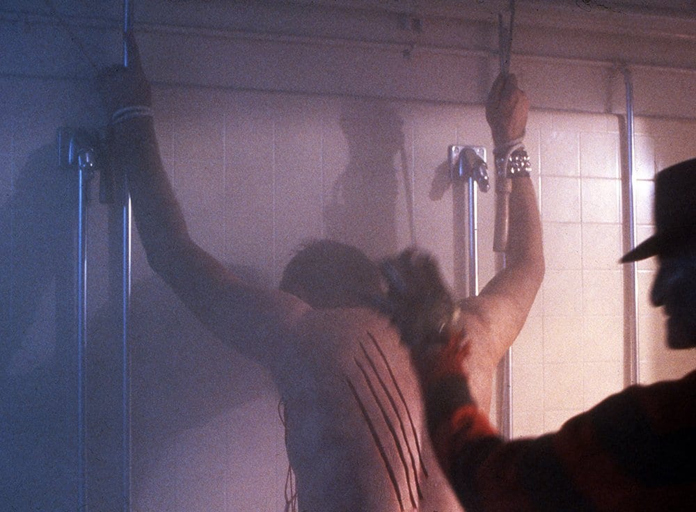 The infamous A Nightmare on Elm Street shower scene