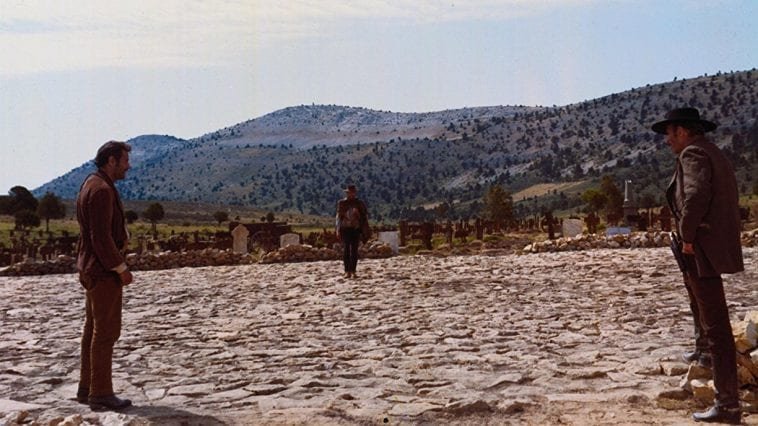 Clint Eastwood, Lee Van Cleef, and Eli Wallach