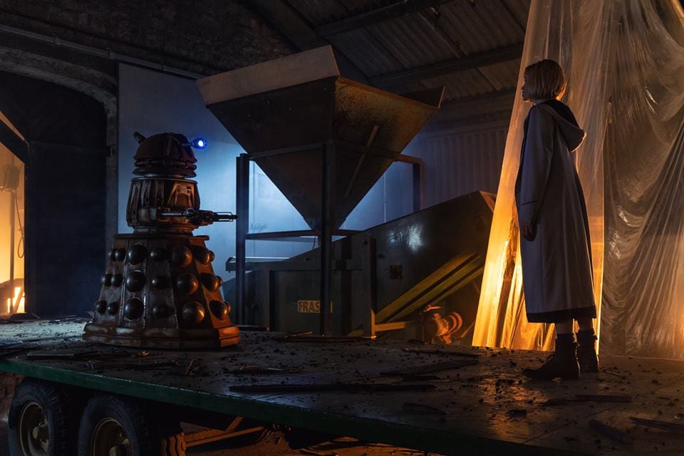 The Doctor confronts a Dalek in Doctor Who's "Resolution"