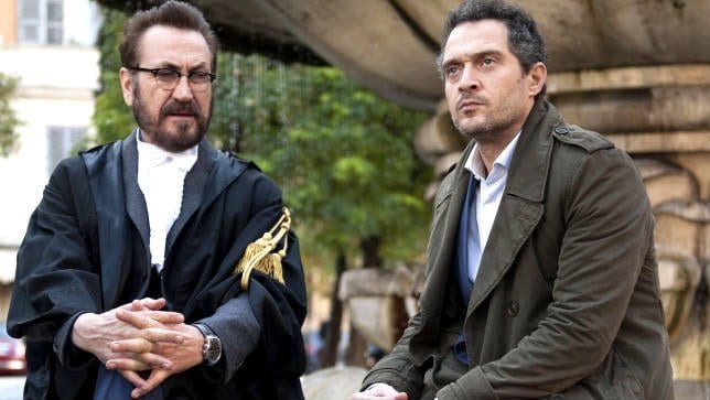 Claudio Santamaria and Marco Giallini in Netflix's Forgive Us Our Debts