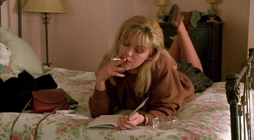 Laura Palmer (Sheryl Lee), writing her secret diary, in Twin Peaks: Fire Walk With Me