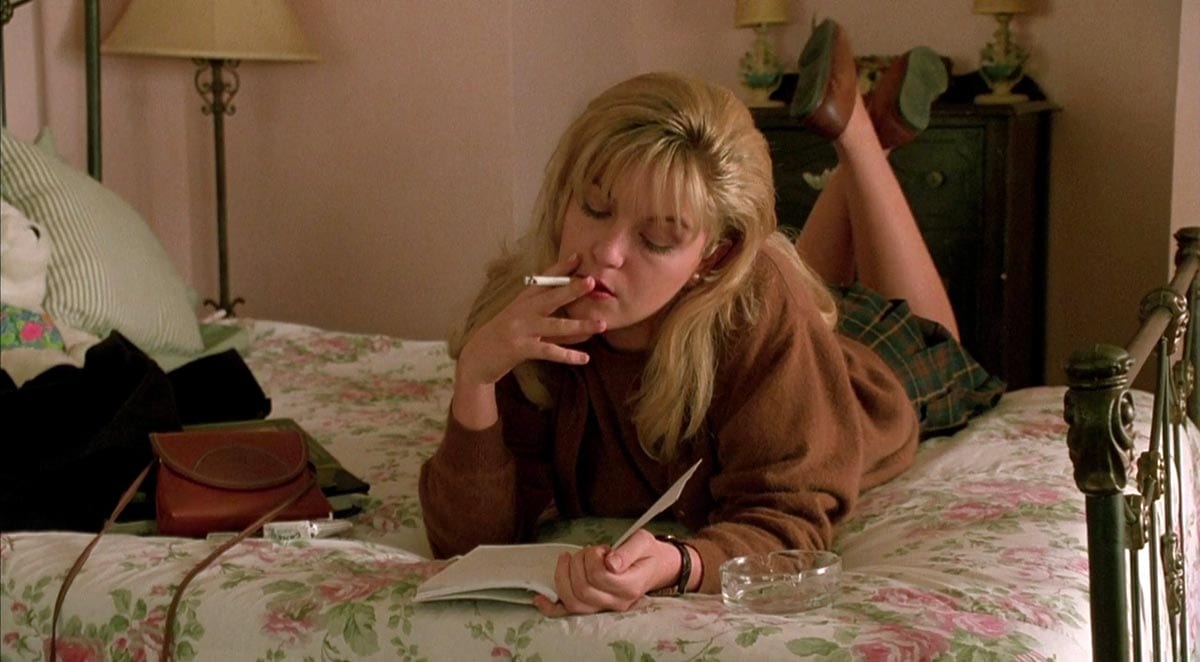Laura Palmer (Sheryl Lee), writing her secret diary, in Twin Peaks, Fire Walk With Me