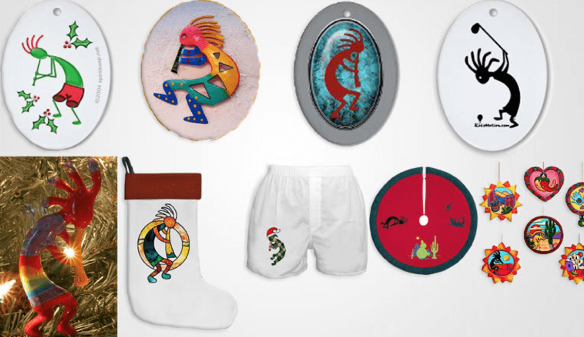 depictions of the kokopelli on souvenirs