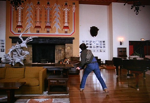 Corn and Yéʼii make an ominous appearance above the fireplace in The Shining