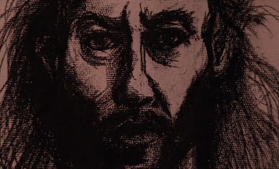 a charcoal drawing of Bob
