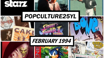 a collage of pop culture from February of 1994