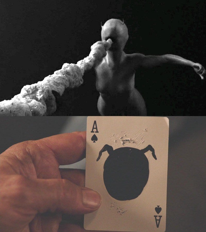 the experiment and the ace playing card from Twin Peaks