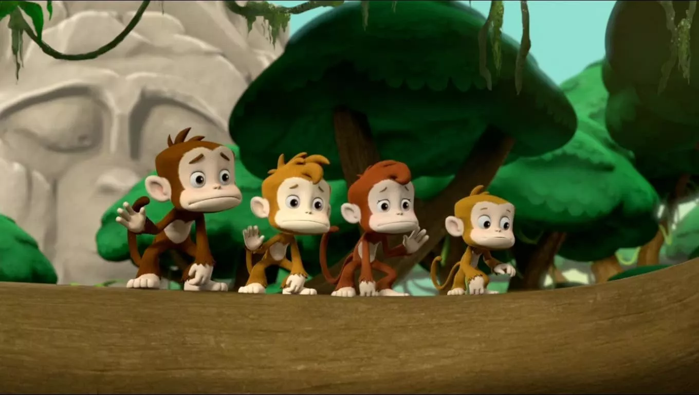 Candy, Mandy, Sandy and Dandy live in the forest with Carlos and Tracker.