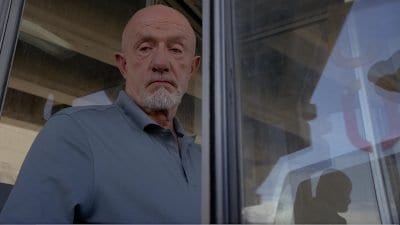 Jonathan Banks as Mike Ehrmantraut in the Better Call Saul pilot episode "Uno"