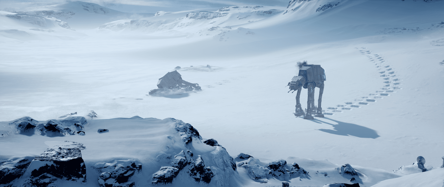 Snow on the planet Hoth
