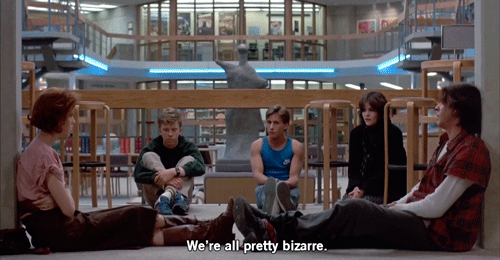 The Breakfast Club talking out their problems