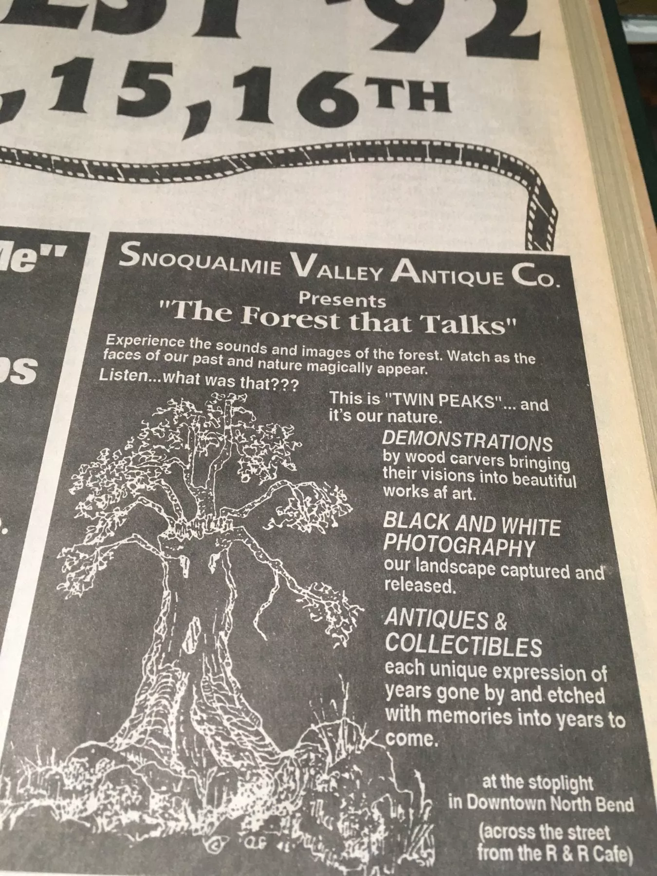 Advert for The Forest That Talks